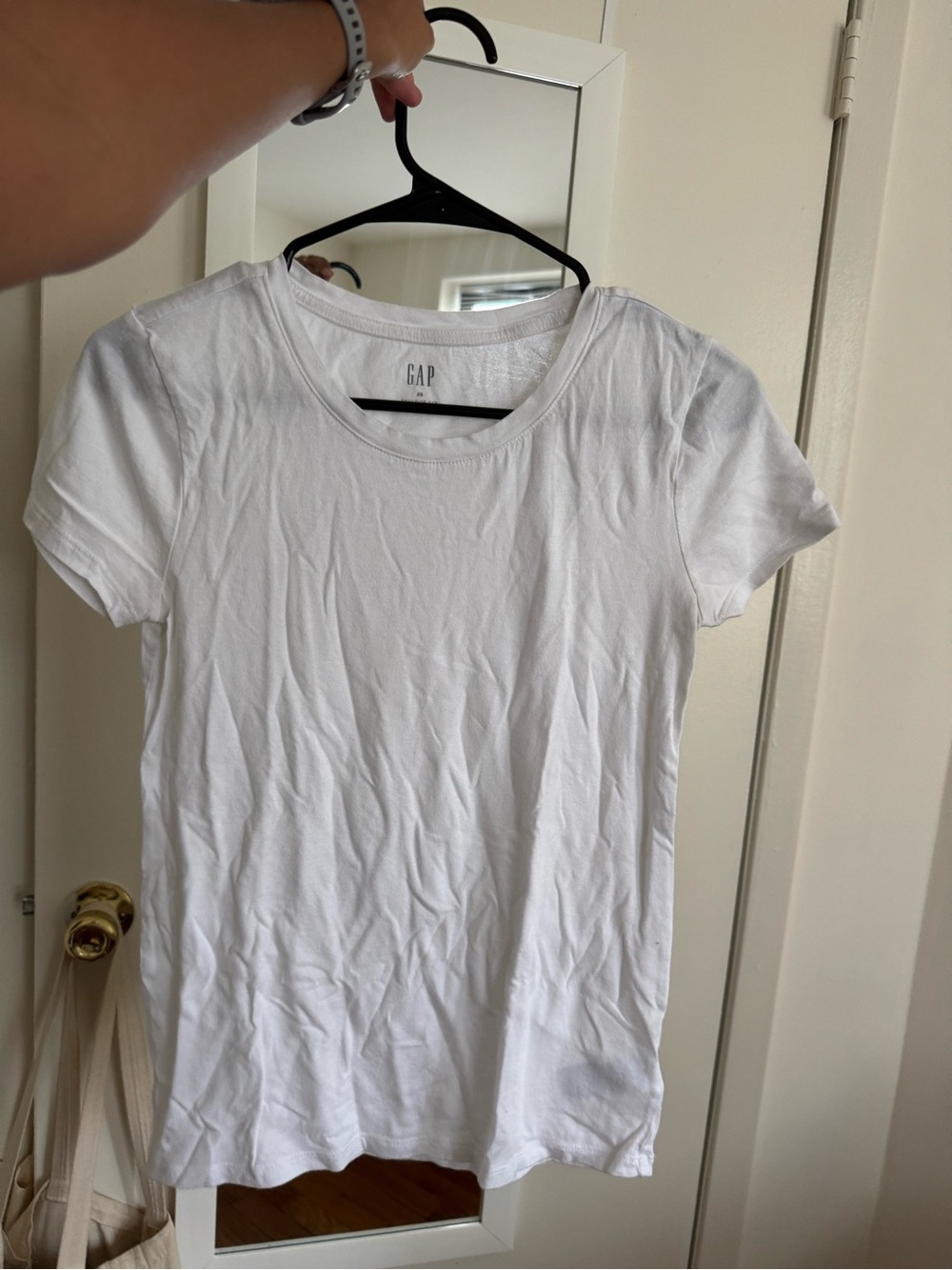 GAP White Short-Sleeve Crew Tee